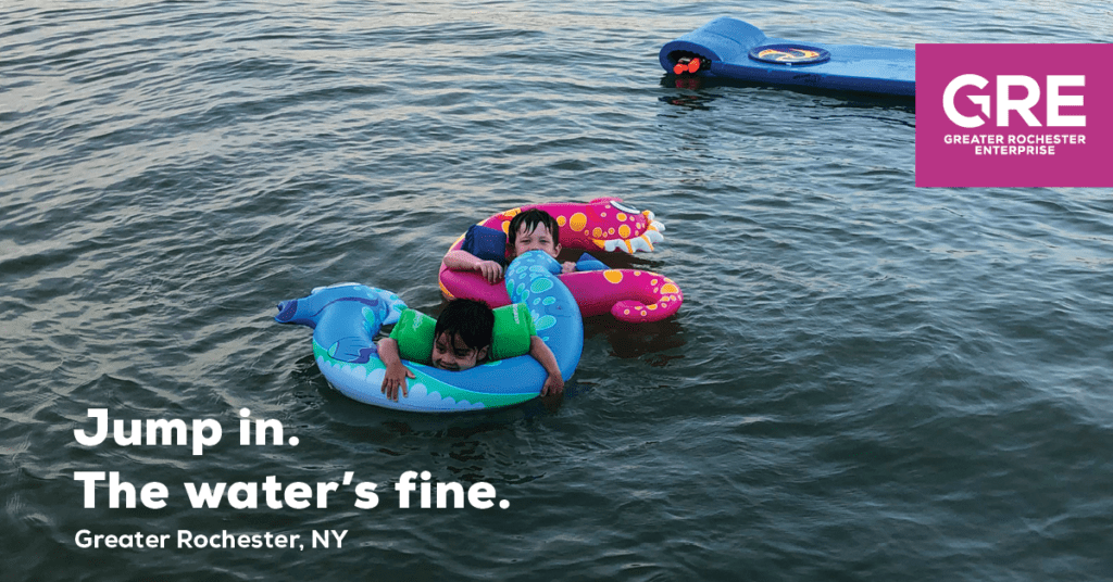 Jump in. The water's fine in Greater Rochester, NY.