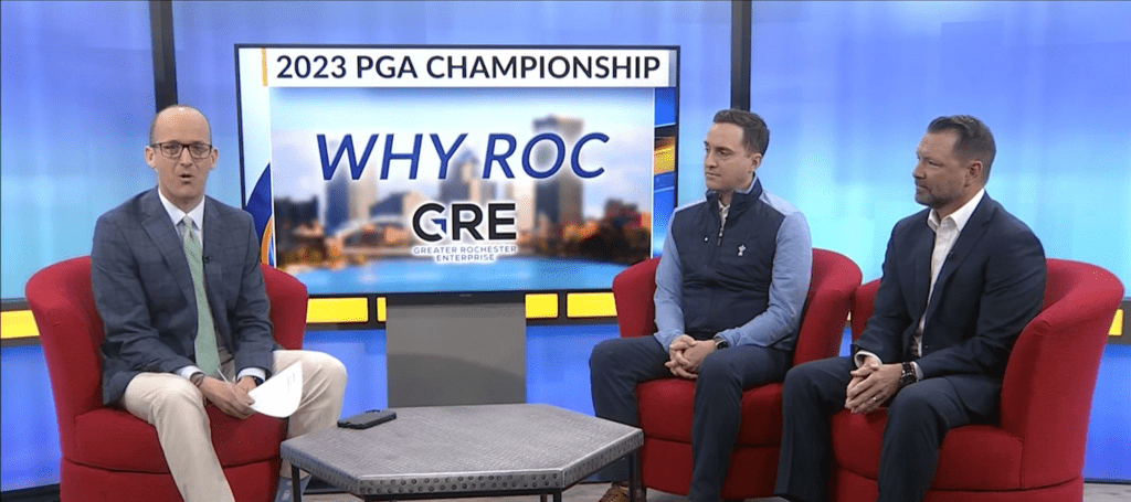 Bryan Karns, Championship Director for the PGA, sits down with GRE’s President and CEO, Matt Hurlbutt, and WROC Morning Anchor, Brennan Somers, on this week’s GRE WROC Why Roc TV Interview.