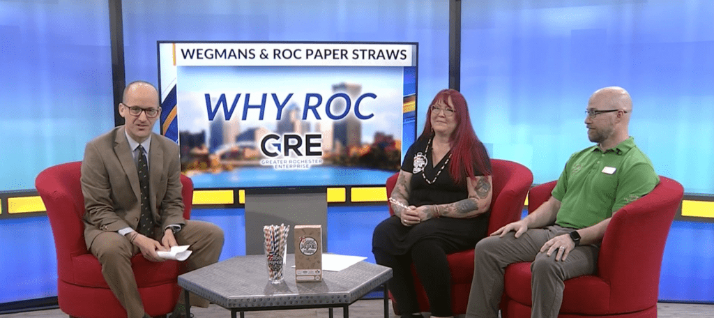 Roc Paper Straws and Wegmans on Greater Rochester Enterprise's Why Roc WROC Interview.