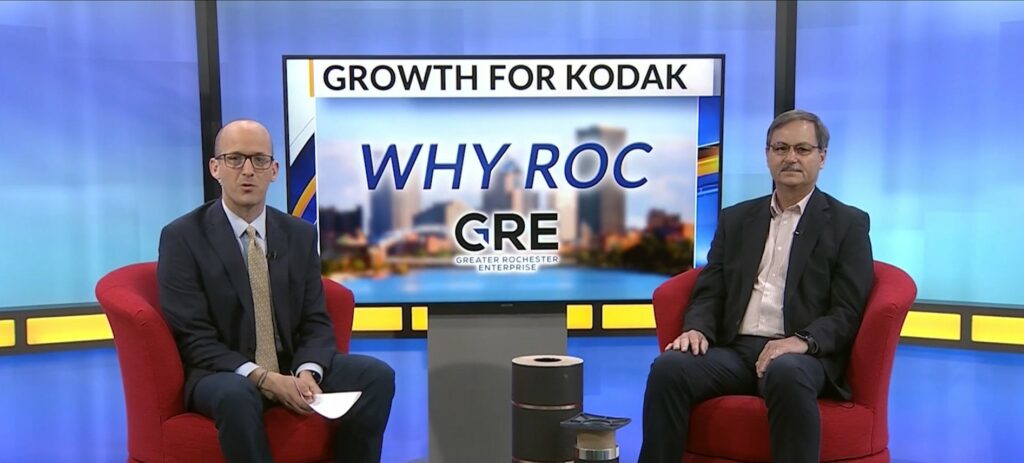 Terry Taber, Senior VP Advanced Materials and Chemicals & CTO at Eastman Kodak, is interviewed on Greater Rochester Enterprise's WROC Why Roc segment.