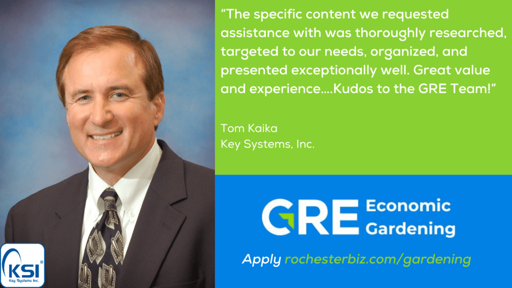 Key Systems, Inc. Testimonial for GRE Economic Gardening.